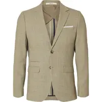SELECTED MEN Herren Sakkos Slhslim-oasis Linen Blz Noos - Zand - Größe 54