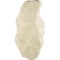 Gilde Tischvase "Vase Kegel Olbia beige H. 38,5 cm", beige, B:21,5cm H:38,5cm T:14,5cm, Porzellan, Vasen, Tischvase
