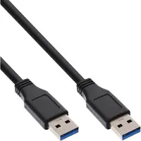 Intronics SB3011, 1 m, USB A, USB A, USB 3.2 Gen 1 (3.1 Gen 1), Männlich/Männlich, Schwarz