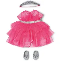 Baby Born Prinzessin-Set – mit rosa Tüll-Puppenkleid, Krone &amp; Glitzer-Schuhe – Kleidung geeignet für Puppen in Größe 43 cm