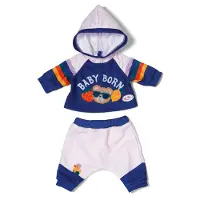 Baby Born Jogginganzug in Navyblau mit Hoodie und Hose für 43cm Puppen.