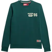 Superdry für Herren. M2013965A Bedrucktes Sweatshirt Athletic grün (L), Lässig, Baumwolle