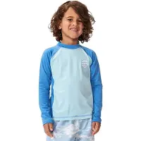 Rip Curl RipCurl Icons UV Brushed Long Sleeve-boy blue gum (8006) 1-2