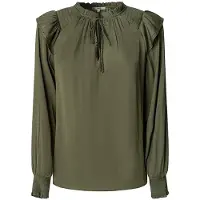 Pepe Jeans für Damen. PL3051286 Bluse Miriam grün (M), Lässig, Polyester, Langarm