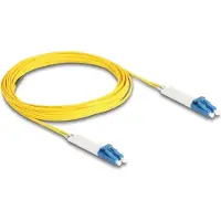 DeLOCK LWL Kabel LC Duplex zu LC Duplex Singlemode OS2 winkelbar 5 m, 5 m, OS2, LC, LC