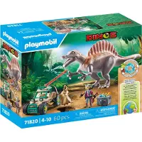 Playmobil Dinos Spinosaurus-Angriff auf Dino-Ausgrabung, Aktion/Abenteuer, 4 Jahr(e), Mehrfarbig, Kunststoff