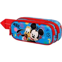 KARACTERMANIA Disney Micky Maus Mates 3D Doppelfedermäppchen, Blau