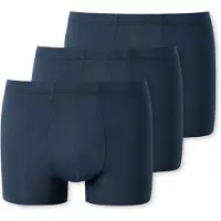 Schiesser Boxershorts UNCOVER BY "Boxershort UNCOVER Cotton 3PACK Shorts 3er Pack", Herren, Gr. 3XL, blau (dunkelblau), Obermaterial: 95% Baumwolle CO. 5% Elasthan EL., Unterhosen Boxershorts