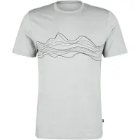 Stoic - Merino155 LaholmSt. Print T-Shirt Lines - Merinoshirt Gr S grau