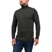 Blend Rollkragenpullover "Rollkragenpullover BHLatif", Herren, Gr. XXL, grau (charcoal), Obermaterial: 50% Baumwolle CO. 50% Polyacryl PAN., Pullover Rollkragenpullover