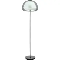 Globo LED-Stehlampe Avila, rauchgrau/schwarz, Glas, CCT, dimmbar