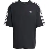 Adidas Originals T-Shirt ORIGINALS "ADICOLOR 3-STREIFEN OVERSIZE", Herren, Gr. 3XL, schwarz, Obermaterial: 100% Baumwolle, Rundhals, Shirts T-Shirt, mit Rundhalsausschnitt, ohne Verschluss, aus Baumwolle