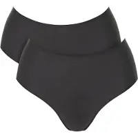Sloggi High-Waist-Slip "ZERO Feel 2.0", Damen, Gr. M, schwarz, Obermaterial: 76% Polyamid, 24% Elasthan, Unterhosen High-Waist-Slip, unsichtbar unter der Kleidung
