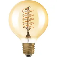 Osram LED Vintage 1906, G80, E27, 7 W, gold, 2.200 K, dim.