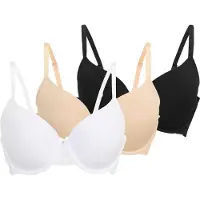 Dorina Bügel-BH "ADELE-3PP", Damen, Gr. 80, Cup D, bunt (weiß, schwarz, beige), Microtouch, Obermaterial: 58% Polyamid, 25% Polyester, 17% Elasthan, BHs Bügel-BH, mit Spitzendetails, weich, Basic