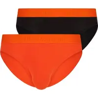 Bruno Banani Slip "Flowing", Jungen, Gr. S, schwarz (karotte, schwarz), Obermaterial: 93% Baumwolle, 7% Elasthan, unifarben mit Farbeinsatz, eng, Unterhosen Slip, mit Logobund