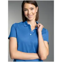 Trigema Poloshirt "Poloshirt", Damen, Gr. M, blau (electric, blau), Piqué, 100% Baumwolle, Basic, ohne Ausschnitt, Shirts Poloshirt