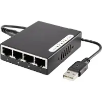 Renkforce RF-4451433 RF-4451433 Netzwerk Switch 5 Port 100 MBit/s USB-Stromversorgung