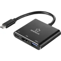 Renkforce RF-5133676 USB-C / HDMI Adapter [1x USB-C Stecker - 1x HDMI-Buchse, USB-C Buchse (Power Delivery), USB-A]