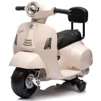 Sun baby Vespa Elektroroller ab 18m Elektrofahrzeug Kinderfahrzeug Scooter mit Rückenlehne weiß