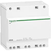 Schneider Electric Electric A9A15220 Sicherheitstransformator iTR, 230V 50-60 Hz, Ausgang 12-24 V, 40VA