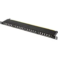 Renkforce Netzwerk-Patchpanel 483 mm (19) CAT 6a 0.5 HE Bestückt