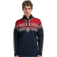Dale of Norway 140th Anniversary Masc Sweater navy redrose offwhite (H) XXL