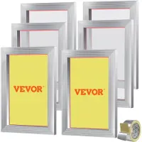 Vevor 6 Stk. Aluminiumlegierung Siebrahmen Siebdruckpresse 25,4 x 35,6 cm