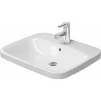 Duravit Einbauwaschtisch DuraStyle 61,5x49,5cm, EB v o, m HL, Ü, HLB, we WG