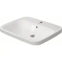 Duravit Einbauwaschtisch DuraStyle 61,5x49,5cm, EB v o, m HL, ÜL, HLB, we