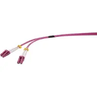 Renkforce RF-4969080 Glasfaser LWL Anschlusskabel 3.00 m Purpur-Rot [1x LC-Stecker - 1x LC-Stecker] 50/125 µ Multimode