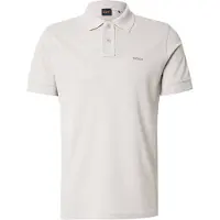 BOSS für Herren. 50507813 Polo Piqué Logo grau (XL), Lässig, Baumwolle, Kurzarm