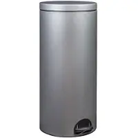 Rossignol 30l metallgrauer pedalbehälter 90141