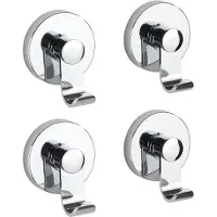 Wenko Vacuum-Loc Haken-Set Mod. Irun, 2 x 2 Haken, Zwei 2er Sets, Befestigen ohne bohren