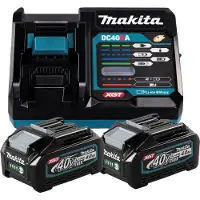 Makita 191L77-9, Batterie- & Ladegerät-Set, 4 Ah, 40 V, , 2 Stück(e), Lithium-Ion (Li-Ion)