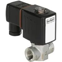 Burkert Magnetventil G1/4'' NC Edelstahl PCTFE 1-230bar/15-3336psi 12VDC 6240 332462
