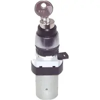 AirTec 5/2 M5 Schlüssel Schalter Ventil Schwarz 0-12bar/0-168psi 22.5mm