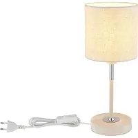 Globo Tischlampe Deleon sandbraun Ø 15cm
