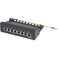 Renkforce 8 Port Netzwerk-Patchbox CAT 6 1 HE Bestückt