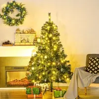 OEM Künstliche Weihnachtsbaum, inkl. Dekoration, 95 cm x 95 cm x 150 cm, grün