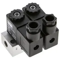 AirTec 2x3/2 G1/8'' NC-Magnetventil 24V DC -0,95-10bar/-13,2-140psi
