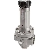 GOETZE Präzisionsdruckregler G1 1/2'' 15000l/min 10.0-50.0bar/145-725psi Edelstahl Gase Flüssigkeiten