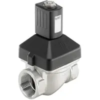 Burkert Magnetventil Rc3/4'' NC Edelstahl FKM 0-10bar/145psi 110VAC Wasserschlagschutz 6213 253746