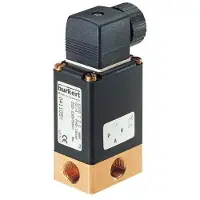 Burkert Magnetventil 3/2-Wege G1/4'' NC Messing NBR 0-10bar/145psi 24VDC 0330 244415