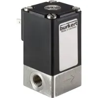 Burkert Magnetventil G1/8'' NC Edelstahl EPDM -1-14bar/-15-203psi 24VDC 2873 255486