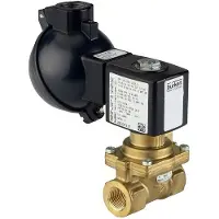 Burkert Magnetventil NPT 1/4'' NC Messing EPDM 0.2-16bar/3-232psi 24VAC/DC Wasserschlagschutz ATEX 6281 382162