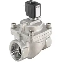 Burkert Magnetventil G1/2'' NC Edelstahl EPDM 0.2-16bar/3-232psi 24VDC Wasserschlagschutz 6281 20002453