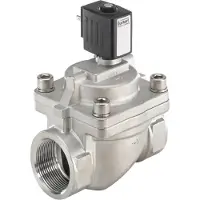 Burkert Magnetventil G1 1/2'' NC Edelstahl EPDM 0.2-16bar/3-232psi 230VAC 6281 222027