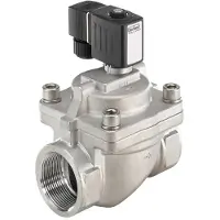Burkert Magnetventil NPT 1/2'' NO Edelstahl FKM 0.2-16bar/3-232psi 120VAC Wasserschlagschutz 6281 306637
