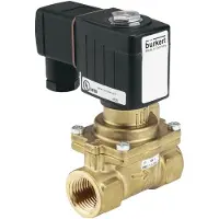 Burkert Magnetventil NPT 2 1/2'' NC Messing FKM 0.2-16bar/3-232psi 24VDC Wasserschlagschutz 6281 303513